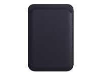 Apple - Plånbok för mobiltelefon/kreditkort - med MagSafe - läder - bläck - för iPhone 12, 13, 14, 15, 16, 16e, 17, 17e, 18, Air MPPW3ZM/A