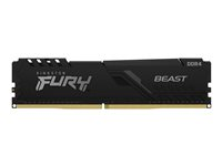 Kingston FURY Beast - DDR4 - moduuli - 8 Gt - DIMM 288 nastaa - 2666 MHz / PC4-21300 - CL16 - 1.2 V - puskuroimaton - non-ECC - musta KF426C16BB/8