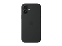 Apple - Skydd för mobiltelefon - MagSafe-kompatibilitet - silikon - svart - för iPhone 16 Plus MYY93ZM/A