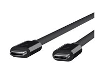 Belkin Thunderbolt 3 - Thunderbolt-kabel - USB-C (hane) till USB-C (hane) - USB 3.1 Gen 2 / Thunderbolt 3 / DisplayPort 1.2 - 80 cm - svart - för P/N: F4U109tt F2CD084BT0.8MBK