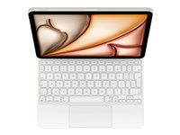 Apple Magic Keyboard - Tangentbord och foliefodral - med pekdyna - Apple Smart connector - QWERTY - internationell engelska - vit - för 10.9-inch iPad Air (4:e generation, 5:e generation); 11-inch iPad Air (M2, M3) MDFV4Z/A