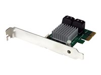 Startech PCI Express 2.0 SATA III 6 Gbps RAID-kontrollerkort med 4 portar och HyperDuo nivåindelad SSD-lagring - Kontrollerkort (RAID) - 4 Kanal - SATA 6Gb/s - låg profil - RAID 0, 1, 10, JBOD - PCIe 2.0 x2 - för P/N: ST521PMINT PEXSAT34RH