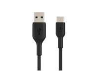 Belkin BoostCharge - USB-kaapeli - 24 pin USB-C (uros) to USB (uros) - 2 m - musta CAB001BT2MBK