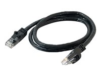 C2G Cat6 Booted Unshielded (UTP) Network Patch Cable - Kytkentäkaapeli - RJ-45 (uros) to RJ-45 (uros) - 5 m - UTP - CAT 6 - valettu, piikitön, säikeinen - musta 83410