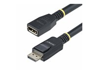 StarTech 10ft (3m) DisplayPort 1.4 Extension Cable, DP 1.4, 8K 60Hz - DisplayPort-förlängningskabel - DisplayPort (hane) till DisplayPort (hona) - DisplayPort 1.4 - 3 m - halogenfri, passiv, stöd för 8K, dubbelriktad - svart 10F-DP14-EXTEND-CBL