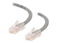 C2G Cat5e Non-Booted Unshielded (UTP) Network Patch Cable - Kytkentäkaapeli - RJ-45 (uros) to RJ-45 (uros) - 20 m - UTP - CAT 5e - säikeinen, uniboot - harmaa 83009