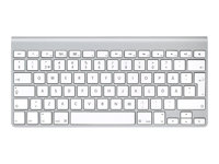 Apple Wireless Keyboard - Tangentbord - trådlös - Bluetooth - svensk - vit, eloxerad aluminium MC184S/B