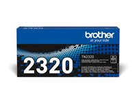 Brother TN2320 - Svart - original - tonerkassett - för Brother DCP-L2500D, DCP-L2540DN, DCP-L2560DW, HL-L2360DN, HL-L2365DW, MFC-L2700DN TN2320