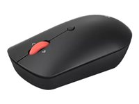 Lenovo ThinkPad Compact - Mus - höger- och vänsterhänta - optisk - 4 knappar - trådlös - 2.4 GHz - USB-C trådlös mottagare - svart - OEM - för ThinkPad T16 Gen 4 21QN 4Y51D20848