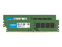 Crucial - DDR4 - pakkaus - 8 Gt: 2 x 4 Gt - DIMM 288 nastaa - 2666 MHz / PC4-21300 - CL19 - 1.2 V - puskuroimaton - non-ECC CT2K4G4DFS8266