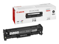 Canon 718 Black - Musta - alkuperäinen - väriainekasetti malleihin imageCLASS LBP7200; i-SENSYS MF8330, MF8350; Laser Shot LBP-7200; Satera MF8330, MF8350 2662B002