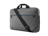 HP Prelude Top Load - Notebook-väska - 15.6" - svart och grå, blått blixtlås 1E7D7AA