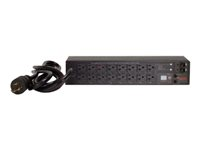 APC Switched Rack PDU AP7902B - Virranjakeluyksikkö (telineasennettava) - Vaihtovirta 100/120 V - 2880 VA - tulo: NEMA L5-30P - lähtöliittimet: 16 (NEMA 5-20R) - 2U - 3.05 m johto - musta malleihin P/N: SMTL1000RMI2UC, SMX1000C, SMX1500RM2UC, SMX1500RM2UCNC, SMX750C, SMX750CNC AP7902B