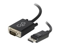 C2G 1m DisplayPort to VGA Adapter Cable - DP to VGA - Black - DisplayPort -kaapeli - DisplayPort (uros) to HD-15 (VGA) (uros) - 1 m - musta 84331