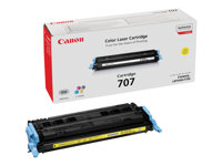Canon 707Y - Keltainen - alkuperäinen - väriainekasetti malleihin i-SENSYS LBP5000, LBP5100; Laser Shot LBP-5000, 5100 9421A004