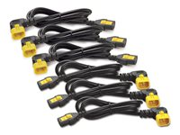 APC - Strömkabel - power IEC 60320 C13 till IEC 60320 C14 - 10 A - 90° anslutning - svart - Nordamerika - för P/N: SCL500RMI1U, SCL500RMI1UC, SCL500RMI1UNC, SMTL1500RMI3UC, SMTL750RMI2UC, SRT1500RMXLI AP8702R-NA