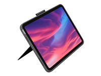 Logitech Combo Touch - Tangentbord och foliefodral - med pekdyna - bakgrundsbelyst - Apple Smart connector - QWERTY - nordiskt (danska/finska/norska/svenska) - oxford-grå - för Apple 10.9-inch iPad (10:e generation); iPad A16 Wi-Fi, A16 Wi-Fi + Cellular 920-011440