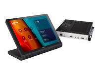 Crestron Flex UC-CX100-T-GV - Integrator Kit - paket för videokonferens (pekskärmskonsol, mini-dator, sändare) - Certifierad för Microsoft Teams Rooms - svart - offentliga sektorn - TAA-kompatibel - power adapter included UC-CX100-T-GV