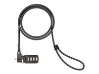 Compulocks 24 Unit Combination Laptop Cable Lock Value Pack - Turvakaapelilukko - musta - 1.83 m CL37BP24