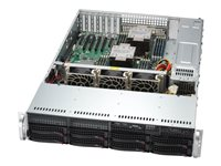 Supermicro Mainstream SuperServer 621P-TR - telineasennettava ilman suoritinta - 0 Gt - ei kiintolevyä SYS-621P-TR