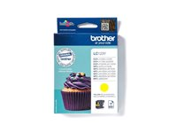 Brother LC123Y - Lång livslängd - gul - original - bläckpatron - för Brother DCP-J100, DCP-J105, DCP-J132W, DCP-J4110DW, DCP-J552DW, DCP-J752DW LC123Y