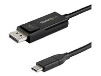 StarTech 3ft/1m USB C to DisplayPort 1.4 Cable 8K 60Hz/4K, Bidirectional DP to USB-C or USB-C to DP Reversible Video Adapter Cable, HBR3/HDR/DSC, USB Type C/Thunderbolt 3 Monitor Cable - 8K USB-C to DP Cable (CDP2DP141MBD) - DisplayPort-kabel - USB-C (hane) till DisplayPort (hona) - USB 3.1 / Thunderbolt 3 / DisplayPort 1.4 - 1 m - aktiv, 8K UHD-stöd (7680 x 4320) - svart CDP2DP141MBD