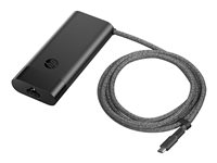 HP 110W Laptop Charger - Verkkosovitin - USB-C - Vaihtovirta 115/230 V - 110 watti(a) - lähtöliittimet: 2 - Eurooppa - musta 8B3Y2AA#ABB