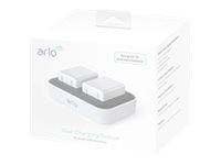 Arlo Ultra Dual Charging Station - Batteriladdare - Europa - för Arlo Pro 3, Pro 3 Floodlight Camera, Pro 4, Pro 5, Ultra 2; Go 2; Pro 6; Ultra VMA5400C-100EUS