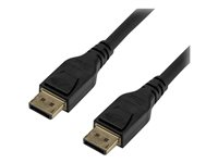 StarTech 16ft/5m VESA Certified DisplayPort 1.4 Cable, 8K 60Hz HBR3 HDR, Super UHD DisplayPort to DisplayPort Monitor Cord, Ultra HD 4K 120Hz DP 1.4 Video Cable M/M DP Connectors - DP 1.4 Latching Cable - DisplayPort-kabel - DisplayPort (hane) spärrad till DisplayPort (hane) spärrad - DisplayPort 1.4 - 5 m - stöd för 8K - svart - för P/N: CDP2DPHD, TB32DP14 DP14MM5M
