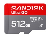 SanDisk Ultra GO - Flash-minneskort - 512 GB - A1 / UHS-I U1 / Class10 - mikroSDXC UHS-I SDSQUGN-512G-GN6MN