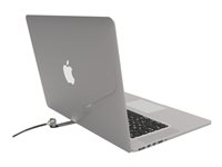 Compulocks Blade Universal Lock Slot Adapter with Keyed Cable Lock - Säkerhetssats för system - silver BLD01KL