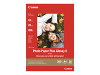 Canon Photo Paper Plus Glossy II PP-201 - Erittäin kiiltävä - 270 mikronia - 100 x 150 mm - 260 g/m² - 5 arkki (arkit) valokuvapaperi malleihin PIXMA iP2600, iP2700, iP3500, iP4500, iX7000, MG8250, MP220, MP520, MX7600, MX850, TS7450 2311B053