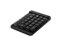 HP 435 - Tangentsats - 9 programmerbara tangenter, låg profil tangentresor, utbytbara tangenter med klistermärken - trådlös - Bluetooth 5.3 - engelska - jacksvart 7N7C3AA#ABB