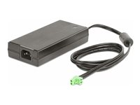 StarTech.com 160W Universal DC Power Adapter (24V/6.6A), 2-Wire Cord and 2/3-Pin Terminal Blocks, 100-240V AC/DC External Power Supply for Industrial USB Hubs, NA/UK/EU/ANZ Cords - 4ft/1.2m DC Power Cord (160W-POWER-ADAPTER) - Strömadapter - AC 100-240 V - 158.4 Watt - svart 160W-POWER-ADAPTER