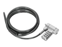 Targus Defcon - Lås för säkerhetskabel - silver - 2 m ASP96RGL
