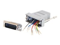 C2G - Seriell adapter - RJ-45 (hona) till 15 pin D-Sub (DB-15) (hona) - grå 81537