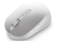 Dell Premier MS7421W - Mus - optisk - 7 knappar - trådlös - 2.4 GHz, Bluetooth 5.0 - silverplatina - med 3 years NBD Advance Exchange MS7421W-SLV-EU