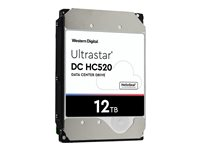 WD Ultrastar DC HC520 HUH721212ALN600 - Kiintolevyasema - 12 Tt - sisäinen - 3.5" - SATA 6Gb/s - 7200 kierrosta/min - puskuri: 256 Mt 0F30141