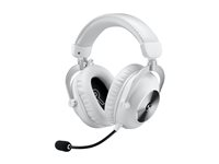 Logitech G Pro X 2 - Headset - fullstorlek - Bluetooth / LIGHTSPEED - trådlös, kabelansluten - 3,5 mm kontakt - ljudisolerande - vit 981-001269