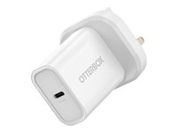 OtterBox - Verkkosovitin - 20 watti(a) - PD (24 pin USB-C) - valkoinen 78-81346