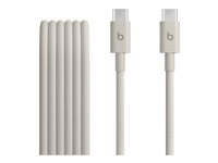 Beats - USB-kabel - USB-C (hane) till USB-C (hane) - USB 2.0 - 1.5 m - Snabbladdning upp till 60 W - överspänningssten MDGD4ZM/A