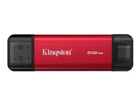 Kingston Dual - SSD - 512 GB - extern (portabel) - USB 3.2 Gen 2 SPSD/512GB