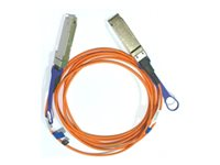 NVIDIA - 56GBase-AOC-suoraliitäntäkaapeli - QSFP to QSFP - kuituoptinen - Active Optical Cable (AOC) 980-9I15X-00L015