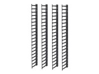 APC - Kabelhållarsats för rack - svart - 20U - TAA-kompatibel (paket om 4) - för P/N: NBPD0150, NBWL0355A, SMX2KR2UX145, SMX3KR2UNCX145, SRT1000RMXLI, SRT1000RMXLI-NC AR7717A