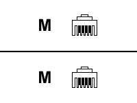 Cisco - Modemkabel - RJ-11 (hane) till RJ-11 (hane) - för Cisco 826, 827, 827-4V; SOHO 76 CAB-ADSL-RJ11=