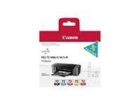 Canon PGI-72 MBK/C/M/Y/R Multipack - 5 pakettia - keltainen, sinivihreä, magenta, punainen, mattamusta - alkuperäinen - mustesäiliö malleihin PIXMA PRO-10, PRO-10S; PIXUS PRO-10 6402B009