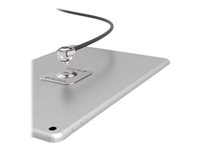 Compulocks Universal Tablet Lock with Keyed Cable Lock - Säkerhetsplatta - vidhäftande - vit CL15WUTL