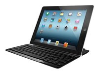 Logitech Ultrathin Keyboard Cover - Tangentbord - trådlös - Bluetooth - Nordisk - svart 920-005516