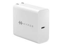 HyperJuice - Strömadapter - AC 100-240 V - 65 watt - Europa - vit HJ653E