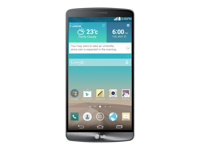 LG G3 D855 - 4G pekskärmsmobil - RAM 3 GB / Internminne 32 GB - microSD slot - LCD-skärm - 5.5" - 2560 x 1440 pixlar - rear camera 13 MP - svart metallic LGD855.ANEUTN